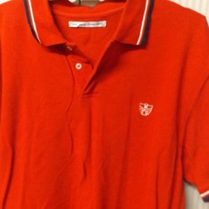 FRANCOIS GIRBAUD, XL, RED "POLO" PULLOVER SHIRT